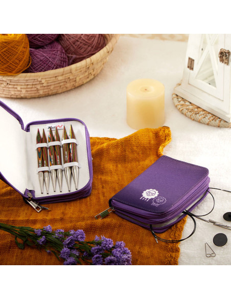 Conjunto de agulhas de tricô circulares KnitPro Chunky Symfonie Wood