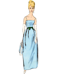 Molde de vestido vintage - Vogue 2082