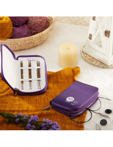 Kit de agulhas de tricô circulares KnitPro Starter Symfonie Wood