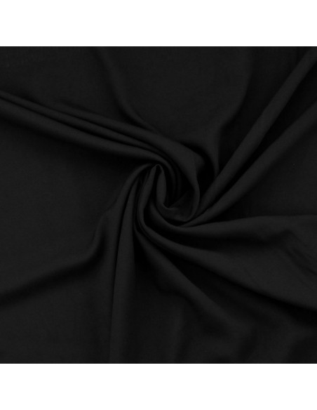 Tecido popeline de viscose - Preto