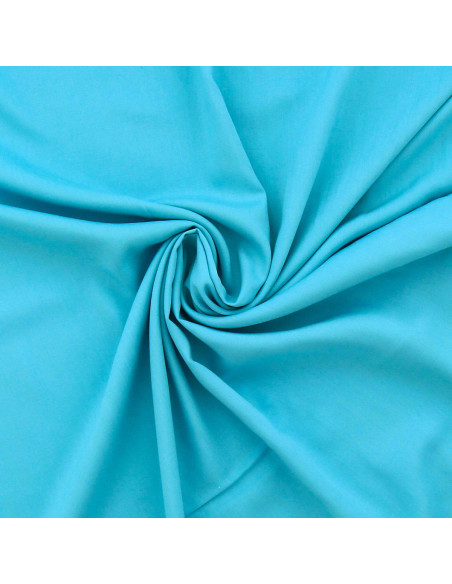 Tecido popeline de viscose - Turquesa