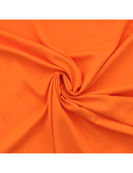 Tecido popeline de viscose - Laranja