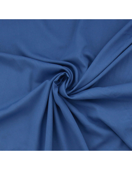 Tecido popeline de viscose - Azul