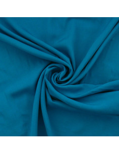 Tecido popeline de viscose - Azul petróleo