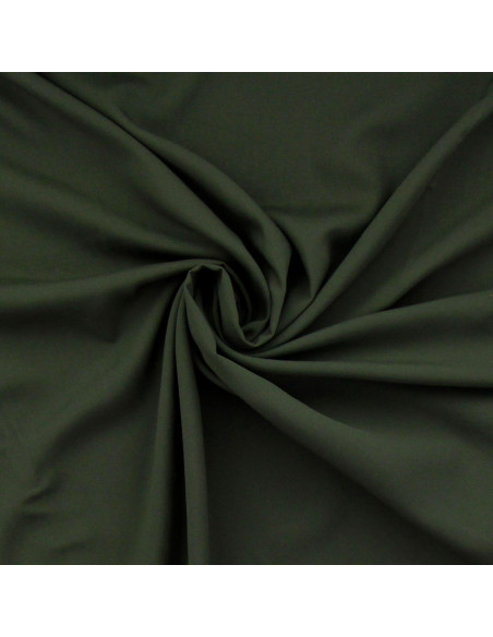 Tecido popeline de viscose - Verde cáqui