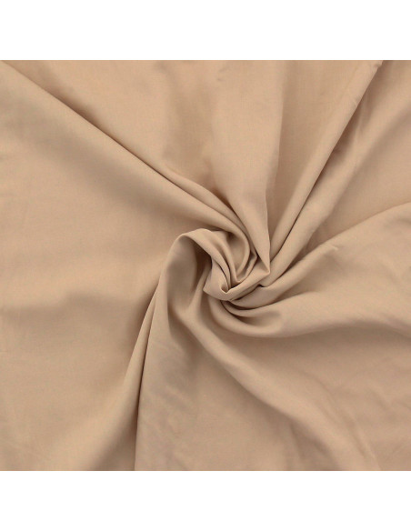 Tecido popeline de viscose - Bege