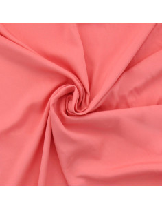 Tecido popeline de viscose - Coral