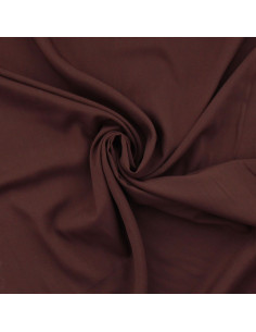 Tecido popeline de viscose - Castanho
