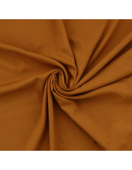 Tecido popeline de viscose - Ocre escuro