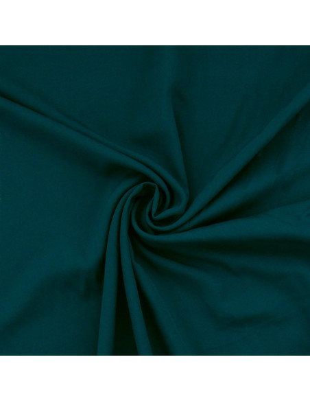 Tecido popelina de viscose - Azul petróleo escuro