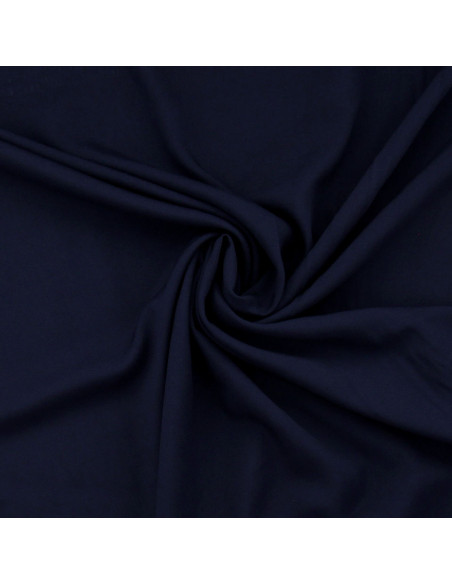 Tecido popeline de viscose - Azul marinho