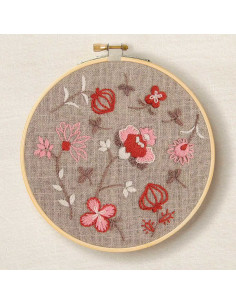 Kit de bordado - Flores indianas 2