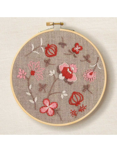Kit de bordado - Flores indianas