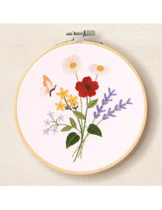 Kit de bordado - Magníficas flores de verão 2