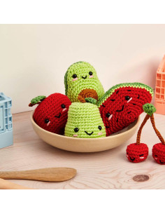 Kit amigurumi - Nossos amigos as frutas
