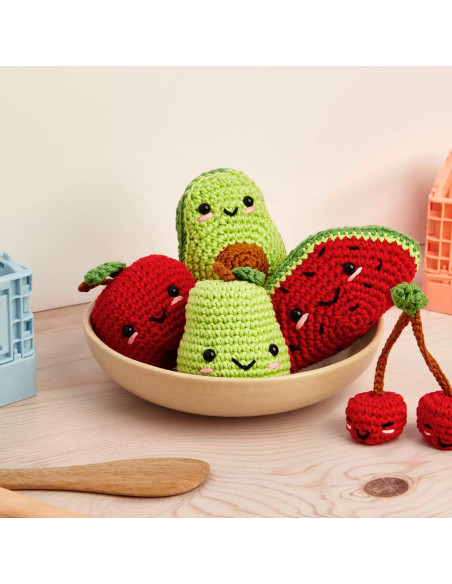 Kit amigurumi - Nossos amigos as frutas
