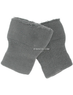 Conjunto de 2 punhos tricotados - Cinza