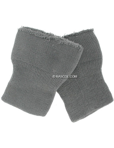 Conjunto de 2 punhos tricotados - Cinza