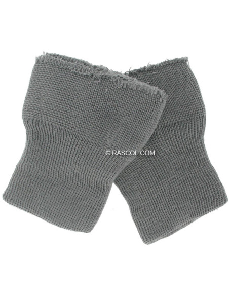 Conjunto de 2 punhos tricotados - Cinza