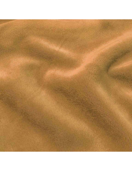 Tecido minky liso - Camel