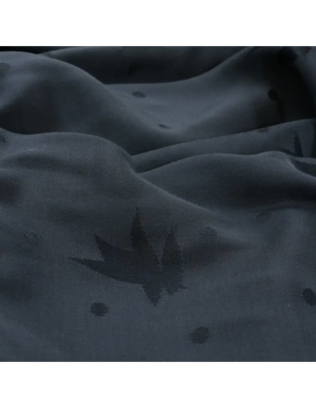 Tecido jacquard de viscose Streli Azul Tinta - Églantine & Zoé