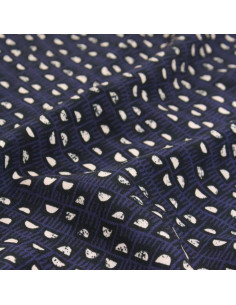 Tecido viscose Dam Azul Índigo - Églantine & Zoé