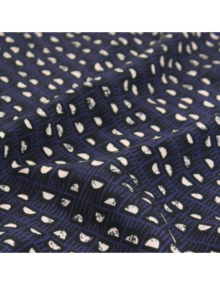 Tecido viscose Dam Azul Índigo - Églantine & Zoé