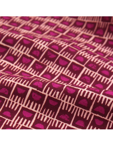 Tecido viscose Dam Rosa Magenta - Églantine & Zoé