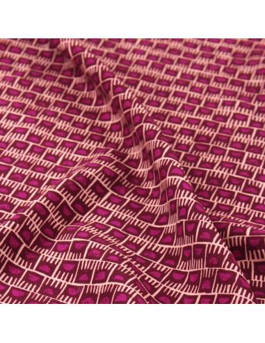 Tecido viscose Dam Rosa Magenta - Églantine & Zoé