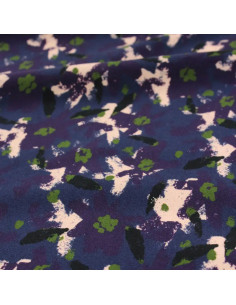 Tecido viscose Edel Azul Atlântico - Églantine & Zoé