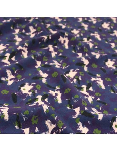 Tecido viscose Edel Azul Atlântico - Églantine & Zoé