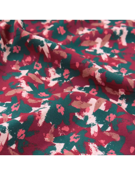 Tecido viscose Edel Vermelho Tijolo - Églantine & Zoé