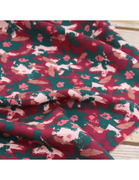 Tecido viscose Edel Vermelho Tijolo - Églantine & Zoé