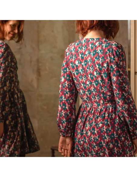 Tecido viscose Edel Vermelho Tijolo - Églantine & Zoé