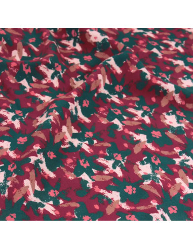 Tecido viscose Edel Vermelho Tijolo - Églantine & Zoé