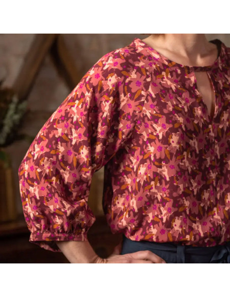 Tecido viscose Edel Terracotta - Églantine & Zoé