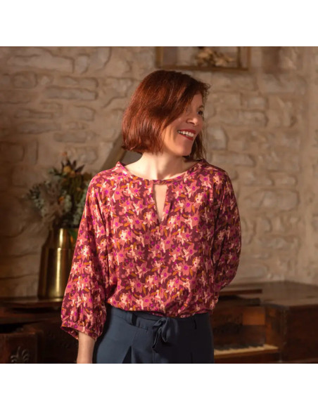 Tecido viscose Edel Terracotta - Églantine & Zoé