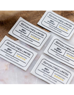 Conjunto de 5 etiquetas para costurar - Edição muito limitada