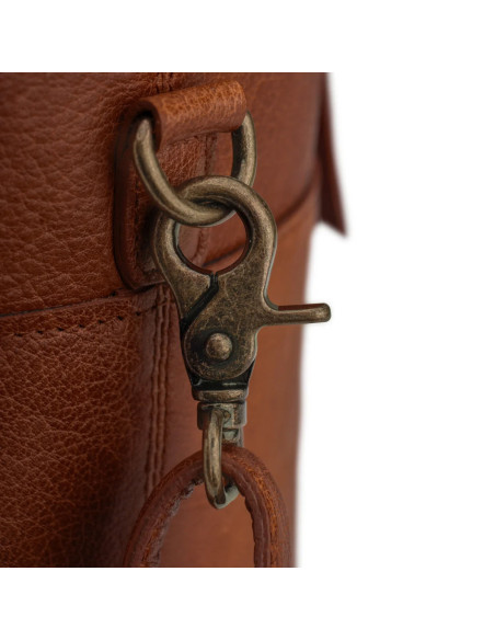 Saco de armazenamento em couro para tricô Muud Saturn edição limitada - Rich Brown