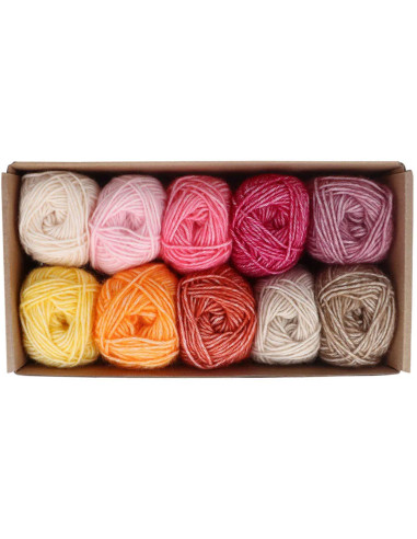 Conjunto de 10 novelos Scheepjes Stone Washed Colour Pack - Manifest