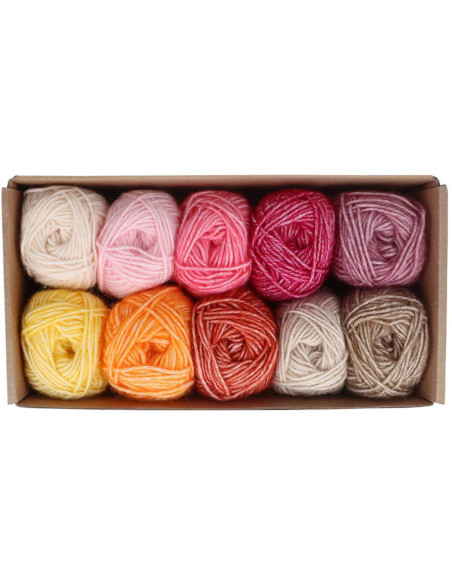 Conjunto de 10 novelos Scheepjes Stone Washed Colour Pack - Manifest