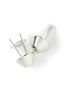 Conjunto de 4 pés para sacos 15 mm - Prata 2