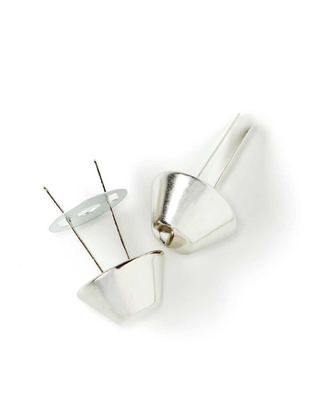 Conjunto de 4 pés para sacos 15 mm - Prata