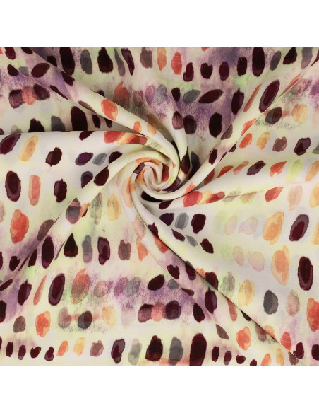 Tecido viscose - Dotty laranja
