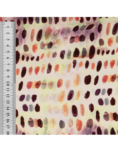 Tecido viscose - Dotty laranja