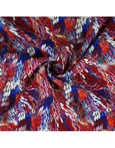 Tecido viscose - Bérgamo vermelho