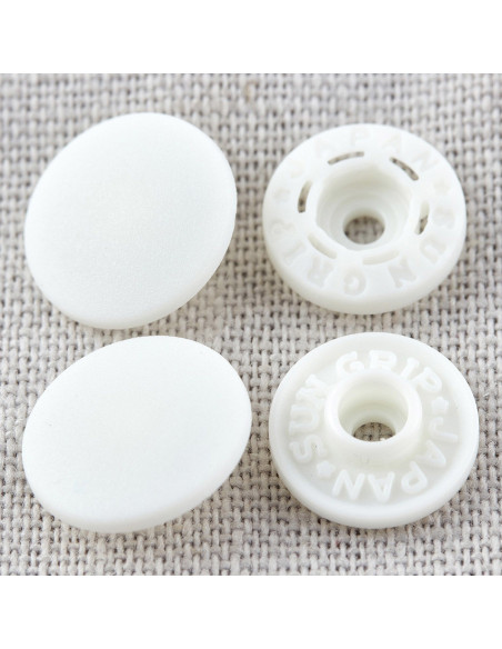 Botões de pressão sem alicate 13 mm - Branco
