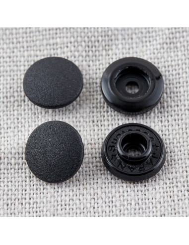 Botões de pressão sem alicate 9 mm - Preto