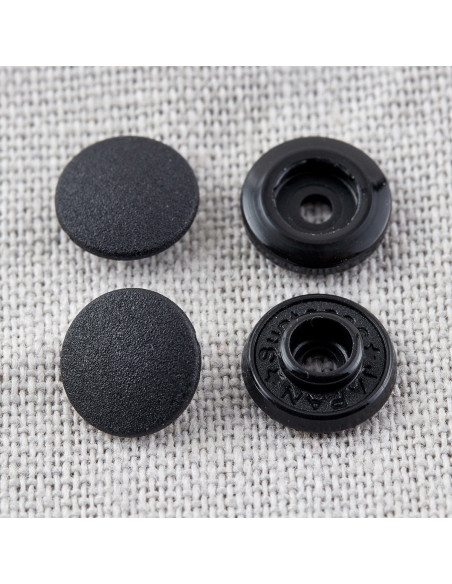 Botões de pressão sem alicate 9 mm - Preto