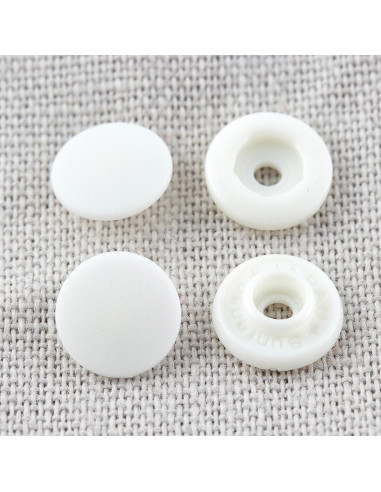 Botões de pressão sem alicate 9 mm - Branco
